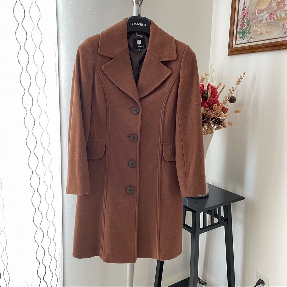 NWOT JESSICA wool blend coat